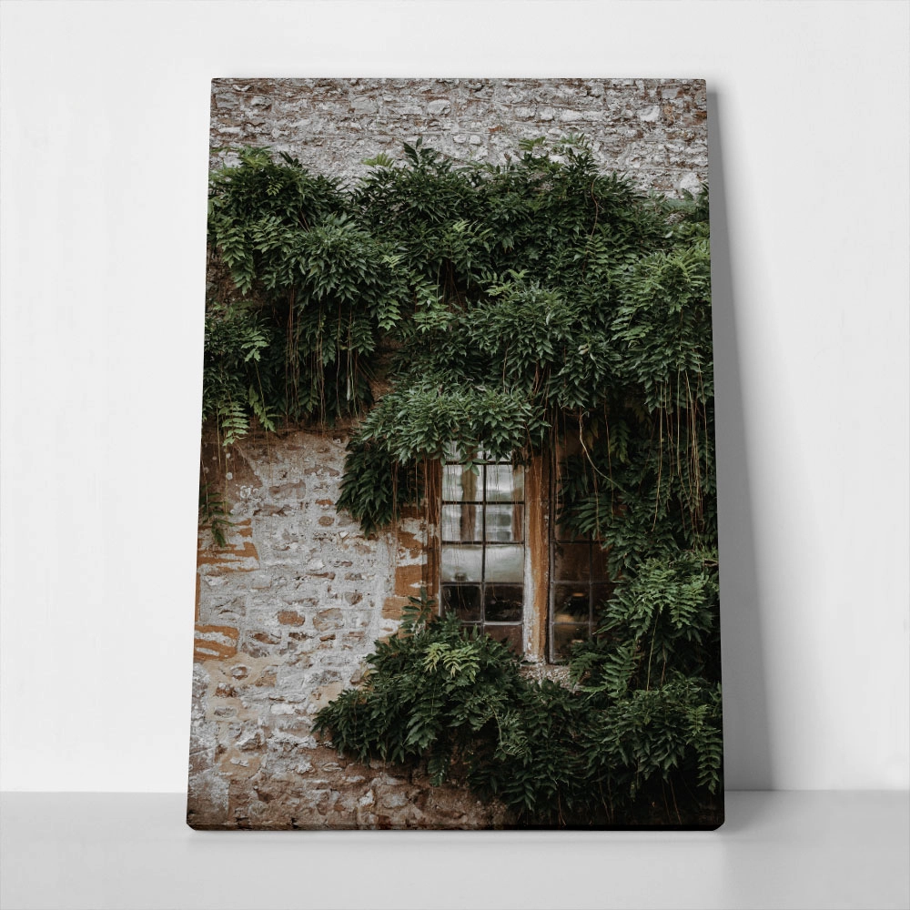 Πίνακας σε Καμβά RUSTIC FARMHOUSE WINDOW 3