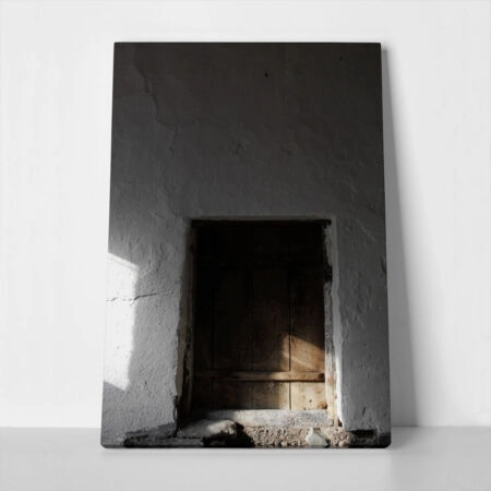 Πίνακας σε Καμβά RUSTIC FARMHOUSE WINDOW - 