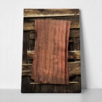 Πίνακας σε Καμβά RUSTIC FARMHOUSE WOOD AND METAL