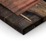 Πίνακας σε Καμβά RUSTIC FARMHOUSE WOOD AND METAL