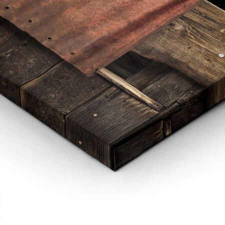 Πίνακας σε Καμβά RUSTIC FARMHOUSE WOOD AND METAL -  Sticky 1