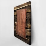 Πίνακας σε Καμβά RUSTIC FARMHOUSE WOOD AND METAL