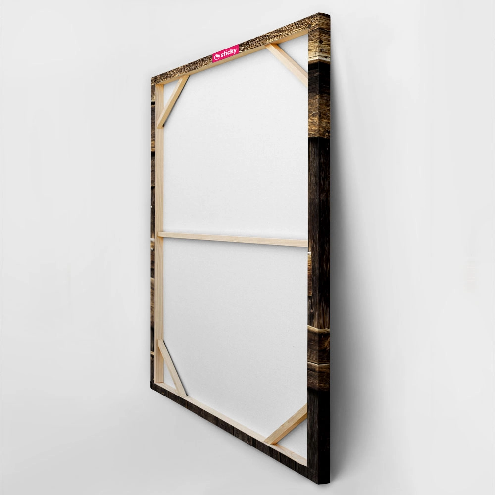 Πίνακας σε Καμβά RUSTIC FARMHOUSE WOOD AND METAL