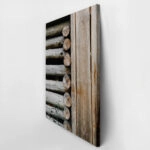 Πίνακας σε Καμβά RUSTIC FARMHOUSE WOOD FENCE