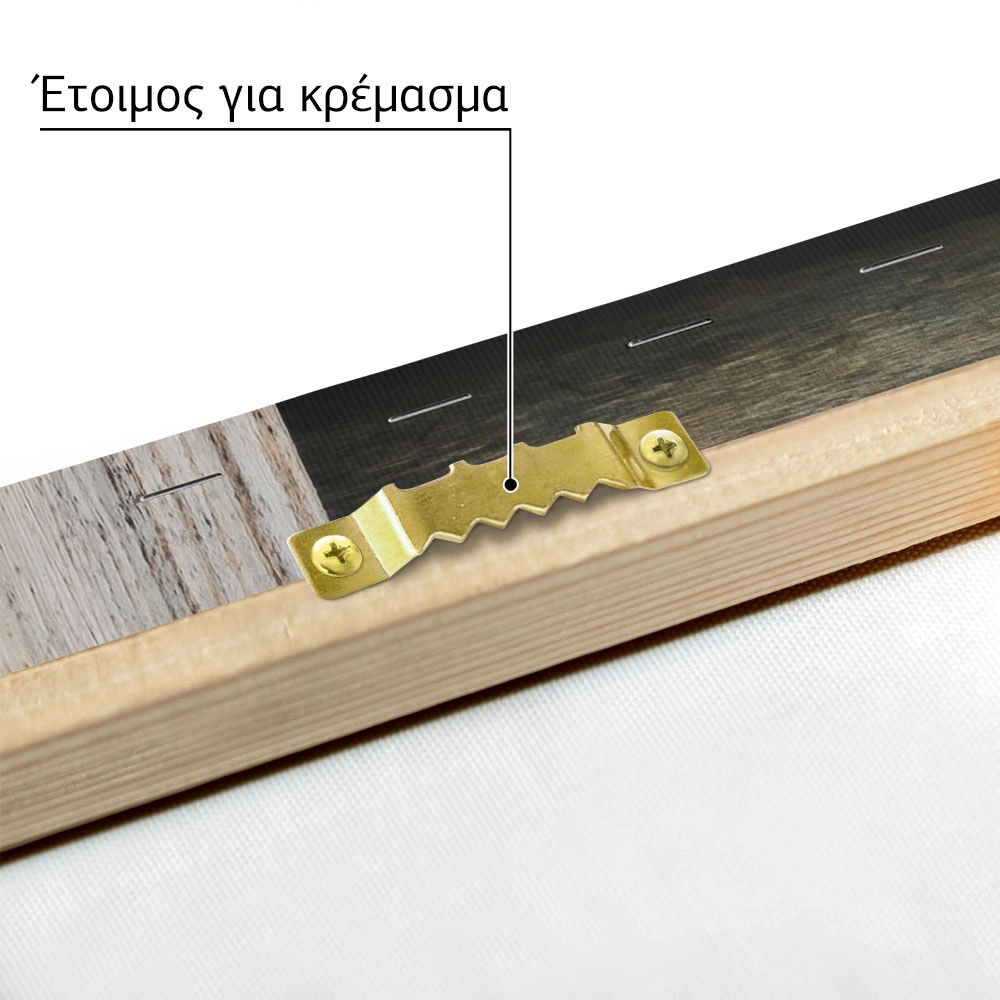 Πίνακας σε Καμβά RUSTIC FARMHOUSE WOOD FENCE