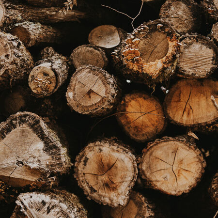 Πίνακας σε Καμβά RUSTIC FARMHOUSE WOOD LOGS 11 -  Sticky 5