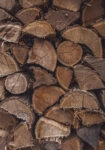 Πίνακας σε Καμβά RUSTIC FARMHOUSE WOOD LOGS 12