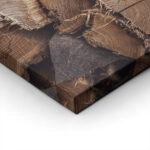 Πίνακας σε Καμβά RUSTIC FARMHOUSE WOOD LOGS 12