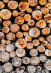 Πίνακας σε Καμβά RUSTIC FARMHOUSE WOOD LOGS 13