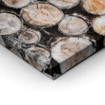 Πίνακας σε Καμβά RUSTIC FARMHOUSE WOOD LOGS 13