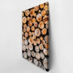 Πίνακας σε Καμβά RUSTIC FARMHOUSE WOOD LOGS 13