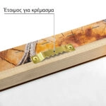Πίνακας σε Καμβά RUSTIC FARMHOUSE WOOD LOGS 13