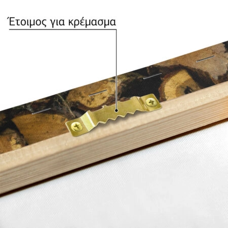 Πίνακας σε Καμβά RUSTIC FARMHOUSE WOOD LOGS 14 -  Sticky 4