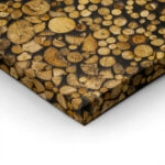 Πίνακας σε Καμβά RUSTIC FARMHOUSE WOOD LOGS 15
