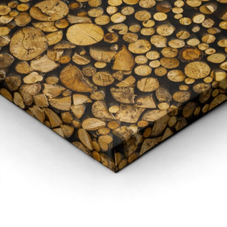 Πίνακας σε Καμβά RUSTIC FARMHOUSE WOOD LOGS 15 -  Sticky 1