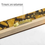 Πίνακας σε Καμβά RUSTIC FARMHOUSE WOOD LOGS 15