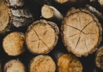 Πίνακας σε Καμβά RUSTIC FARMHOUSE WOOD LOGS 16