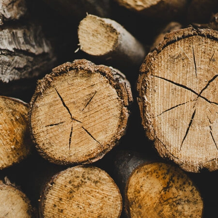 Πίνακας σε Καμβά RUSTIC FARMHOUSE WOOD LOGS 16 -  Sticky 5