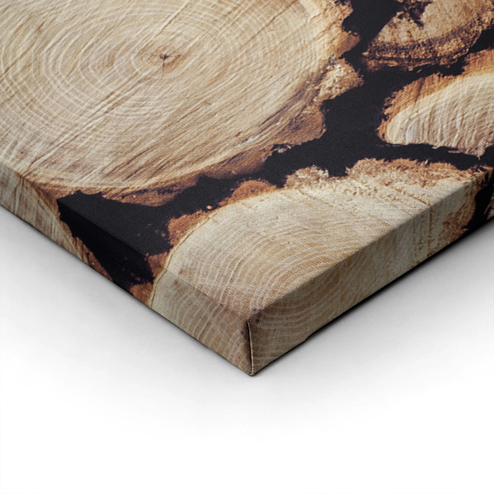 Πίνακας σε Καμβά RUSTIC FARMHOUSE WOOD LOGS 17