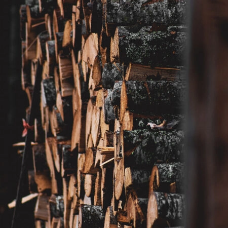 Πίνακας σε Καμβά RUSTIC FARMHOUSE WOOD LOGS 19 -  Sticky 5
