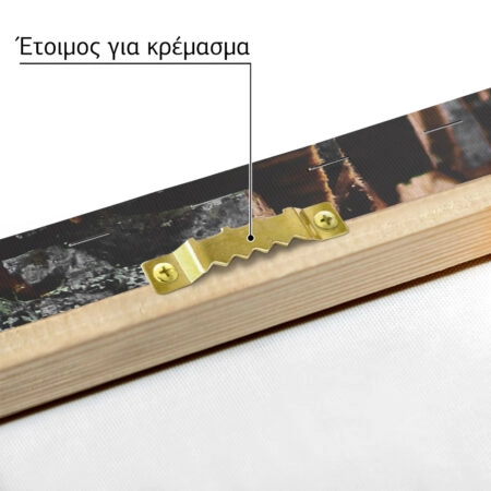 Πίνακας σε Καμβά RUSTIC FARMHOUSE WOOD LOGS 19 -  Sticky 4