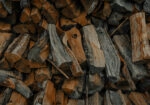 Πίνακας σε Καμβά RUSTIC FARMHOUSE WOOD LOGS 20