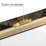 Πίνακας σε Καμβά RUSTIC FARMHOUSE WOOD LOGS 20