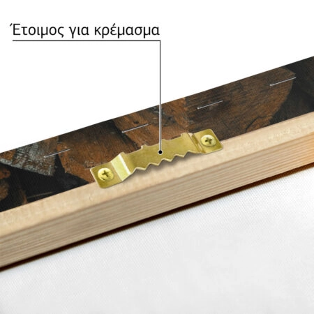Πίνακας σε Καμβά RUSTIC FARMHOUSE WOOD LOGS 20 -  Sticky 4