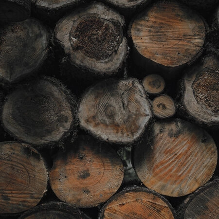 Πίνακας σε Καμβά RUSTIC FARMHOUSE WOOD LOGS 2 -  Sticky 5