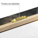 Πίνακας σε Καμβά RUSTIC FARMHOUSE WOOD LOGS 2
