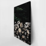 Πίνακας σε Καμβά RUSTIC FARMHOUSE WOOD LOGS 3