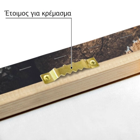 Πίνακας σε Καμβά RUSTIC FARMHOUSE WOOD LOGS -  Sticky 4