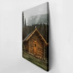 Πίνακας σε Καμβά RUSTIC FARMHOUSE WOODEN CABIN 2