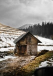 Πίνακας σε Καμβά RUSTIC FARMHOUSE WOODEN CABIN 3