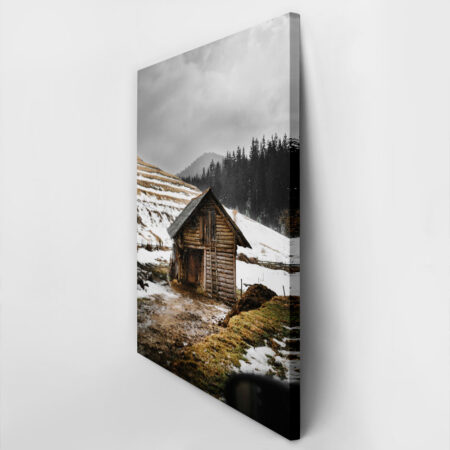 Πίνακας σε Καμβά RUSTIC FARMHOUSE WOODEN CABIN 3 -  Sticky 2