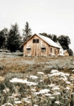 Πίνακας σε Καμβά RUSTIC FARMHOUSE WOODEN CABIN 4