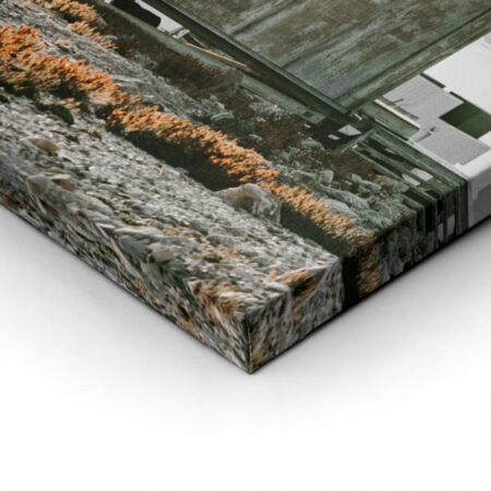 Πίνακας σε Καμβά RUSTIC FARMHOUSE WOODEN CABIN - Sticky 1