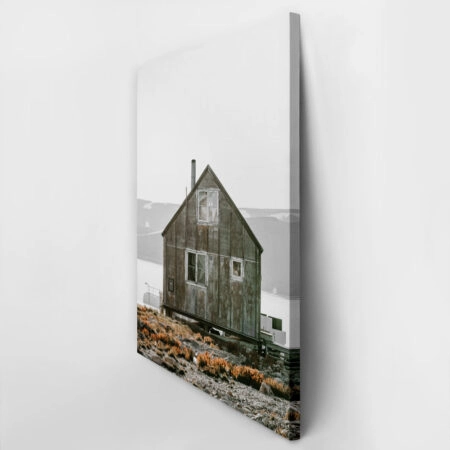 Πίνακας σε Καμβά RUSTIC FARMHOUSE WOODEN CABIN -  Sticky 2
