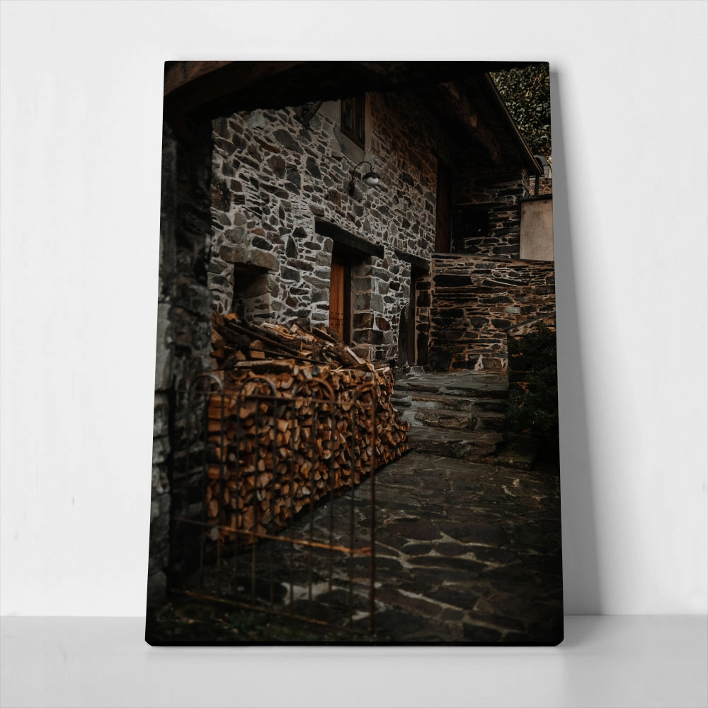 Πίνακας σε Καμβά RUSTIC FARMHOUSE YARD