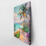 Πίνακας σε Καμβά VINTAGE PASTEL BEACH 3