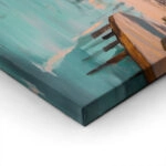 Πίνακας σε Καμβά VINTAGE PASTEL BEACH HOUSES