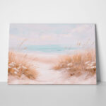 Πίνακας σε Καμβά VINTAGE PASTEL BEACH PATH 11