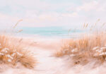 Πίνακας σε Καμβά VINTAGE PASTEL BEACH PATH 11