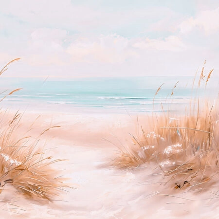 Πίνακας σε Καμβά VINTAGE PASTEL BEACH PATH 11 - Vintage Sticky 5