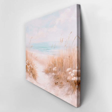 Πίνακας σε Καμβά VINTAGE PASTEL BEACH PATH 11 - Vintage Sticky 2