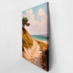 Πίνακας σε Καμβά VINTAGE PASTEL BEACH PATH 3