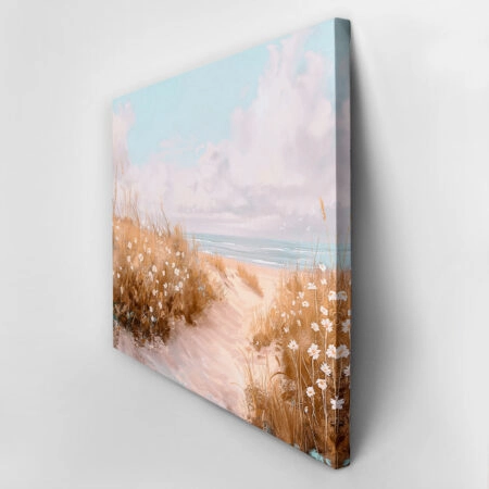Πίνακας σε Καμβά VINTAGE PASTEL BEACH PATH 8 - Vintage Sticky 2
