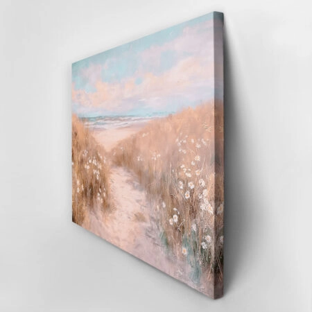 Πίνακας σε Καμβά VINTAGE PASTEL BEACH PATH 9 - Vintage Sticky 2