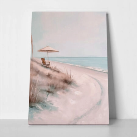 Πίνακας σε Καμβά VINTAGE PASTEL BEACH PATH - Vintage