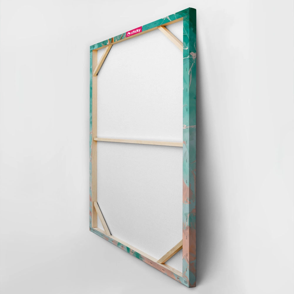 Πίνακας σε Καμβά VINTAGE PASTEL BEACH PINEAPPLE 4